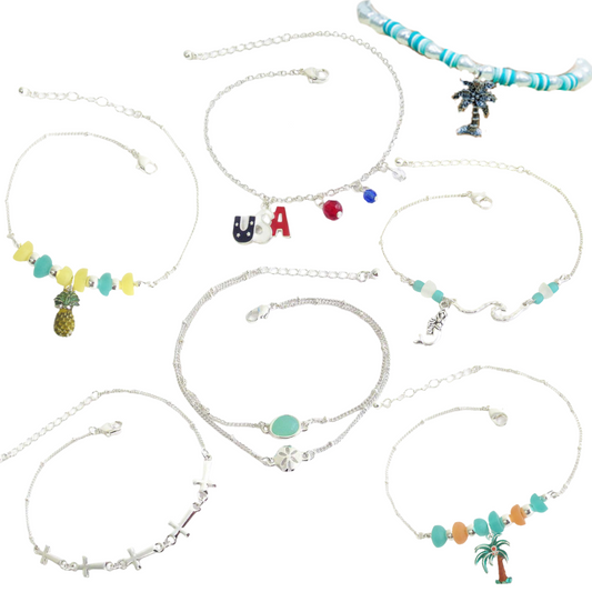 Sassy Spring Ankle Bracelets - Many Styles