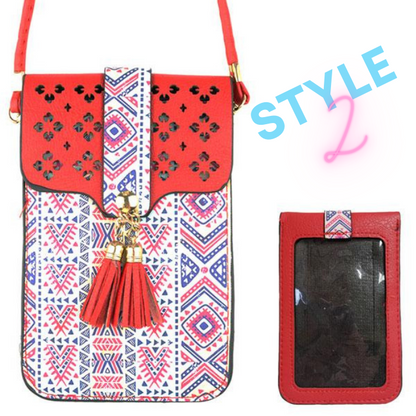 Cell Phone Window Messenger Bag