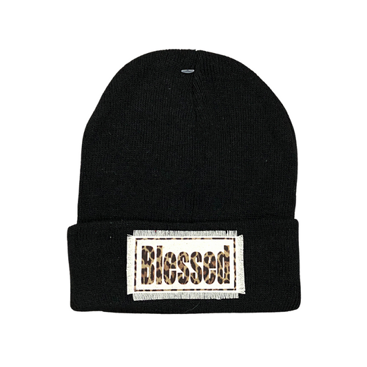 Sassy Beanie Hat -Blessed