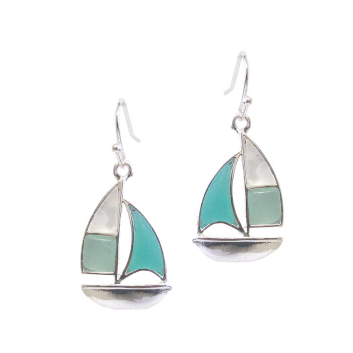 Beautiful Sea Glass Earrings - Free Shipping