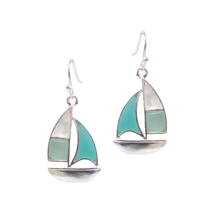 Beautiful Sea Glass Earrings - Free Shipping