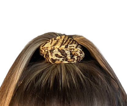 Gold Dust Leopard Scarf & Scrunchie Set