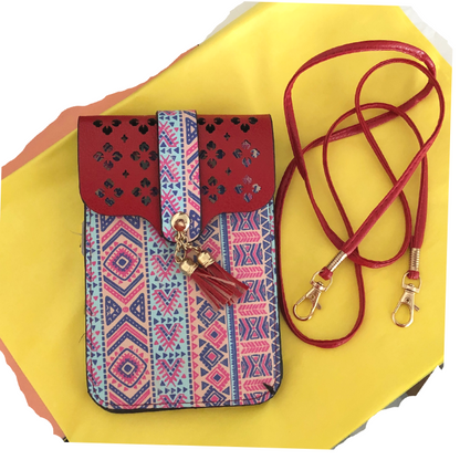 Cell Phone Window Messenger Bag