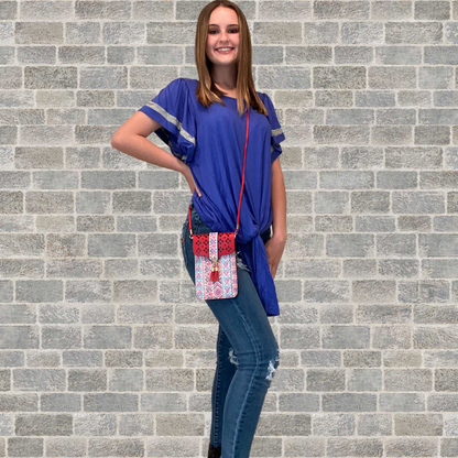 Cell Phone Window Messenger Bag