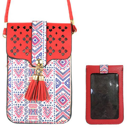Cell Phone Window Messenger Bag