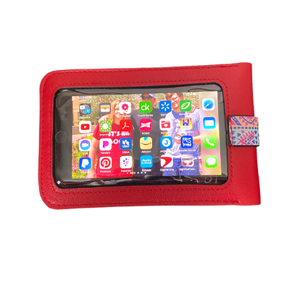 Cell Phone Window Messenger Bag