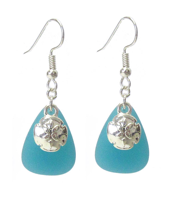 Beautiful Sea Glass Earrings - Free Shipping